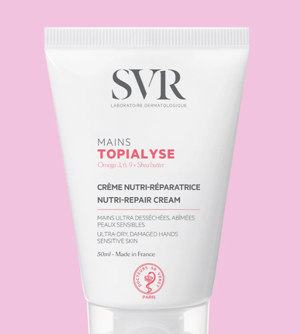 SVR® . TOPIALYSE MAINS 50ml . Nutre, repara y protege . Tratamiento dermatológico . 1 Pieza de 1Tubo con 50ml