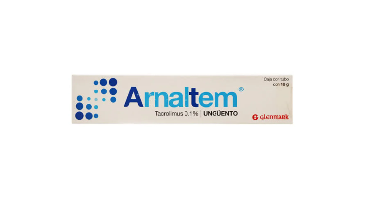 Glenmark® . Arnaltem UNGÜENTO . Tacrolimus al 0.1% . 1 Caja de 1 Tubo con 10g