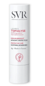 SVR® . TOPIALYSE STICK LEVRES VEGETAL . TOPIALYSE STICK DE LABIOS 4 Grms Ideal para labios deshidratados, dañados y agrietados . Tratamiento para dermatitis atópica . 1 Pieza de 1Tubo con 4g