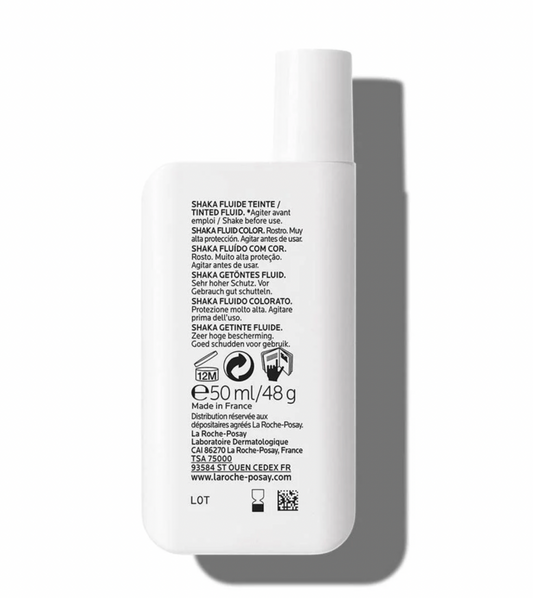 LA ROCHE-POSAY® . ANTHELIOS UV MUNE 400 FLUIDO CON COLOR de 50ml . Protección solar en fluido antioxidante FPS50+ . Protección solar . 1Caja de 1Frasco con 50ml