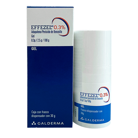 GALDERMA | EFFEZEL Gel ® 0.3% | Frasco dispensador de Gel | Frasco con 30gr