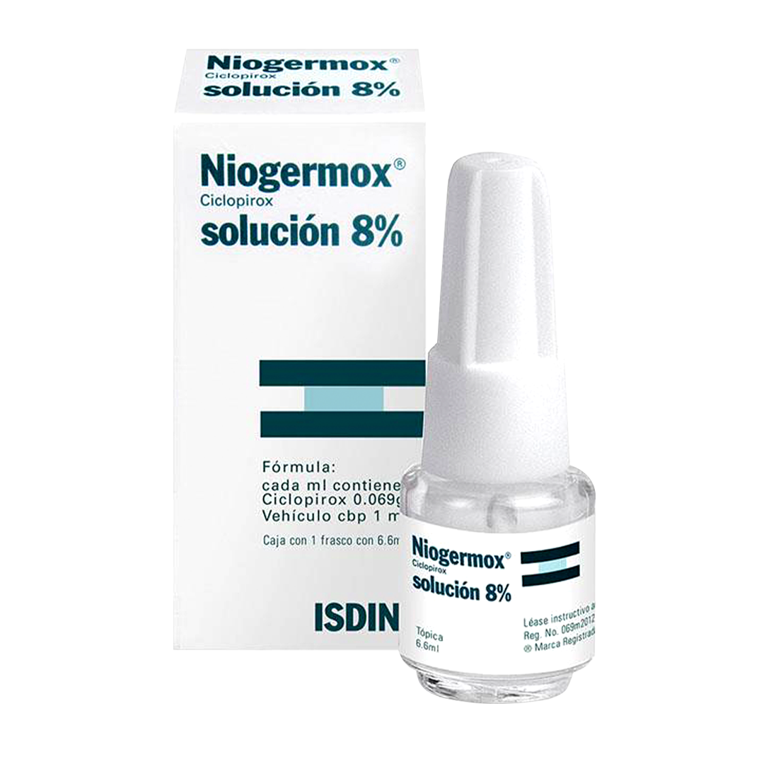 ISDIN | Niogermox® 8% | Ciclopirox 8% Solución en laca ungueal. Frasco con 6.6ml