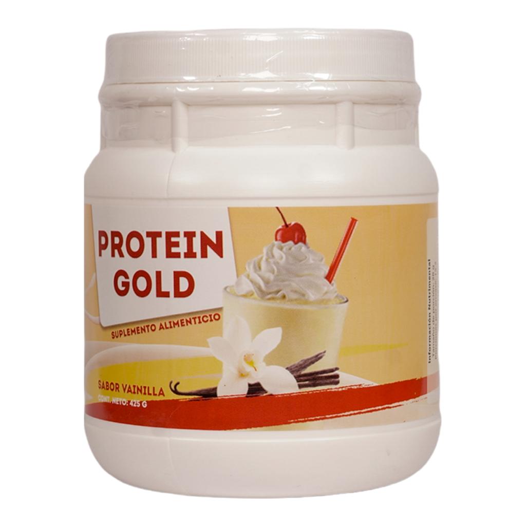 NATURALLY SIMHER | PROTEIN GOLD® paquete de 4 | Proteína en polvo de alto valor biológico | 4 Tarros con polvo con 425g