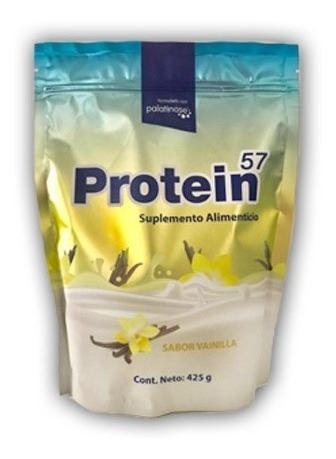 NATURALLY SIMHER | PROTEIN 57® Vainilla | Proteína en polvo sabor Vainilla | Bolsa con polvo con 425g