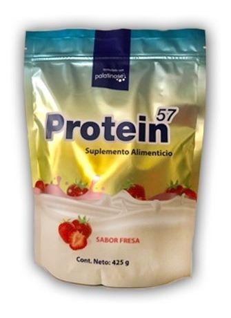 NATURALLY SIMHER | PROTEIN GOLD® Fresa | Proteína en polvo sabor Fresa | Bolsa con polvo con 425g