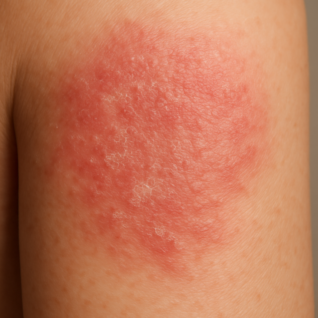 ¿Cómo se ve la piel con dermatitis atópica?