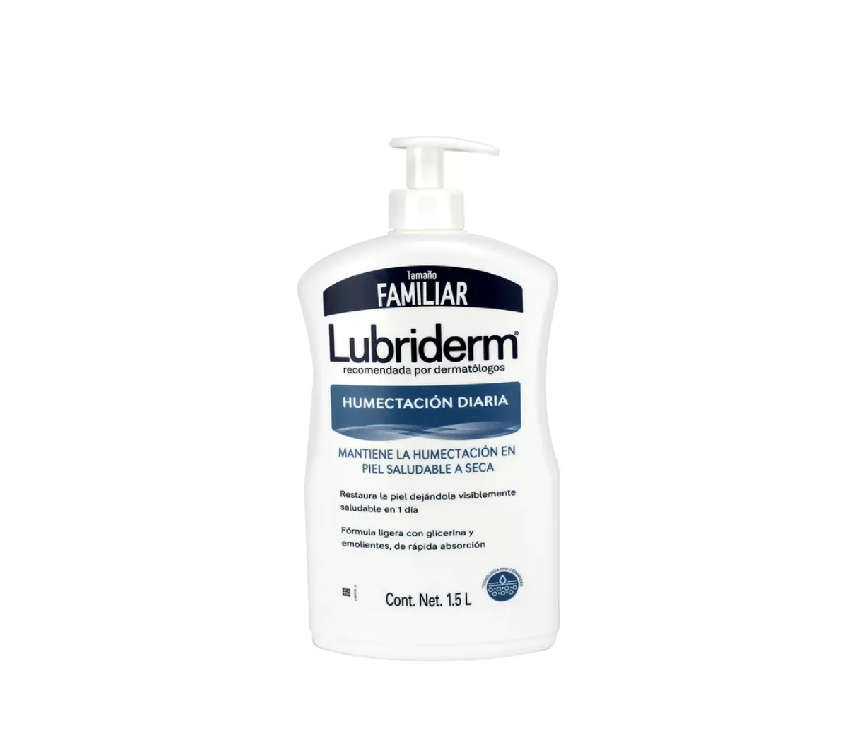 Johnson&Johnson ® . Lubriderm .1 Botella con bomba de 1Pza con 1.5L