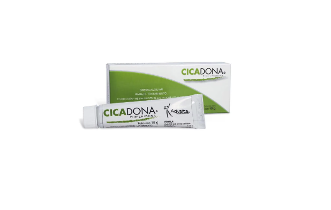 Advaita® . CICADONA Crema. Pirfenidona . 1 Caja de 1Tubo  con 40g