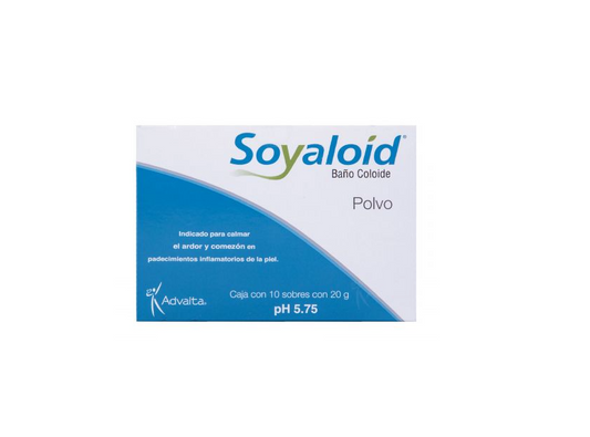 Advaita® . Soyaloid . Baño coloide en polvo. 1 Caja de 10Sobres con 20g