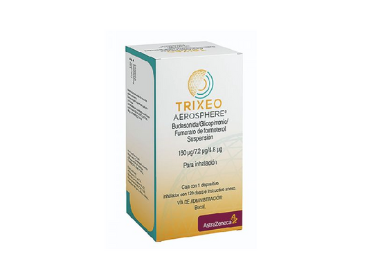 Astra Zeneca® . TRIXEO AEROSPHERE .&nbsp; 1 Caja de 1Dispositivo inhalador con 120Dosis