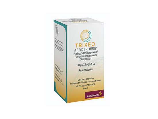 Astra Zeneca® . TRIXEO AEROSPHERE . 1 Caja de 1Dispositivo inhalador c ...