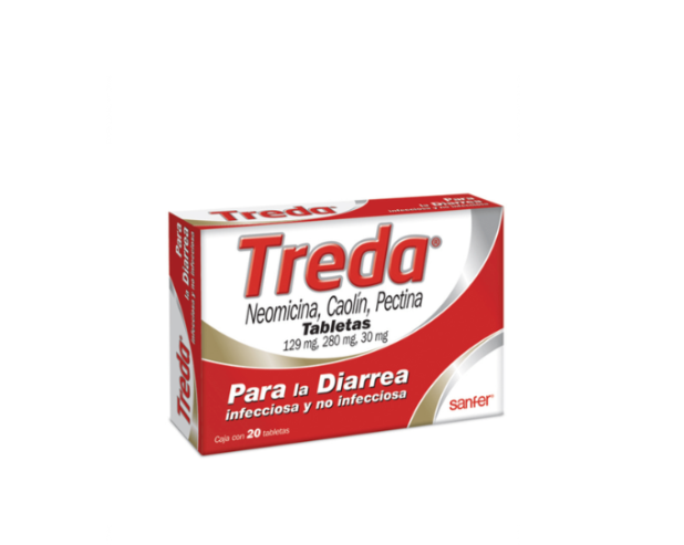 sanfer® . Treda . 1 Caja de 20 Tabletas con 129/280/30mg