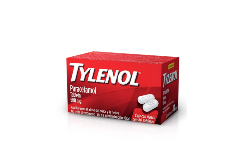 Johnson & Johnson . TYLENOL . Paracetamol . 1 Frasco con 40 Tabletas con 500mg