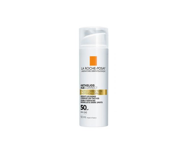 LA ROCHE-POSAY® . Anthelios age correct 50 spf sin color . 1 Caja de 1PZA con 50ml