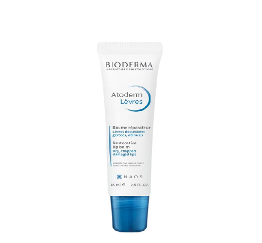 BIODERMA® . Atoderm Lévres Bálsamo para labios . Tratamiento para dermatitis atópica . 1 Caja de 1Tubo con 15ml