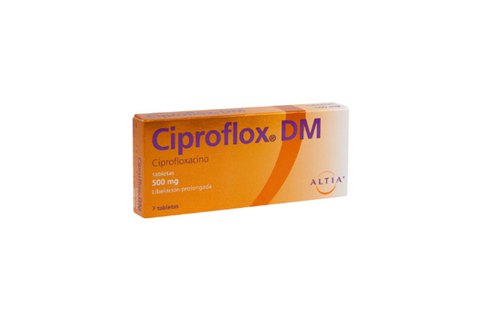 ALTIA . Ciproflox DM . 1 Caja de 7 Tabletas con 1g