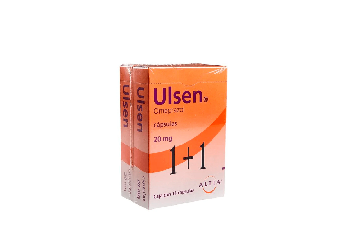 ALTIA . ULSEN . Omeprazol . Inhibidor de bomba de protones . 2 Caja de ...