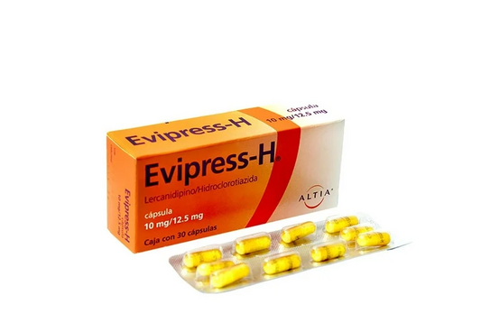 ALTIA . Evipress H . 1 Caja de 30 Cápsulas con 10mg/ 12.5mg