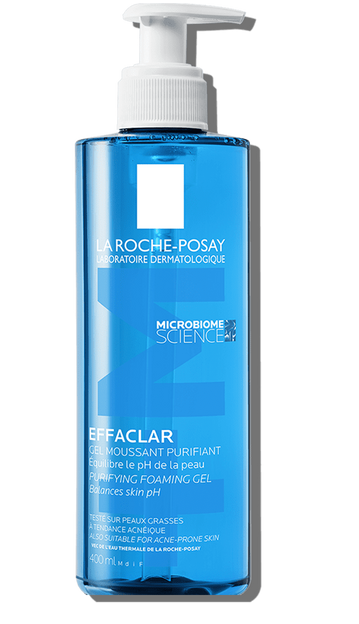 LA ROCHE-POSAY® . EFFACLAR GEL MOUSSANT PURIFIANT 1 Frasco con bomba de 1Pza con 400 ml