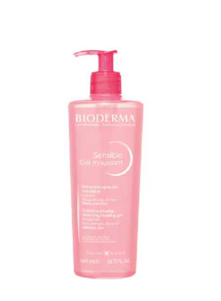 BIODERMA® . Sensibio Gel moussant . 1 Frasco con dispensador de 1Pza con 200ml