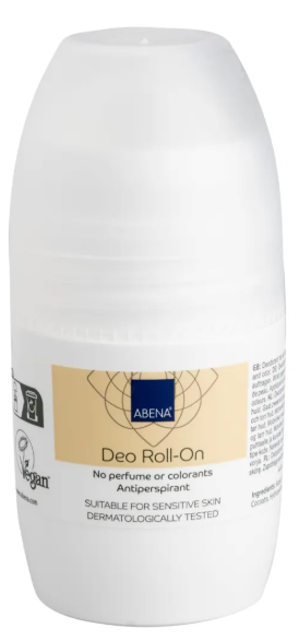 ABENA® . Yellow - Deodorant Roll-On . Desodorante y antitranspirante . Tratamiento dermatológico . 1 Frasco de 1Pza con 50ml
