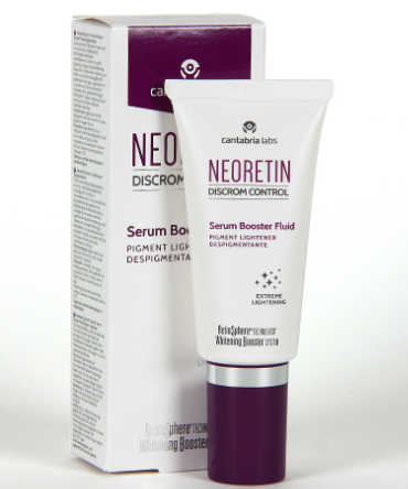 cantabria labs® . NEORETIN DISCROM CONTROL . Serum Booster Fluid . Despigmentante . 1 Caja de 1Pza con 30ml