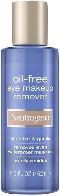 NEUTROGENA . Oli-free eye Makeup remover . Desmaquilla, limpia, tonifica e hidrata. . Desmaquillante Libre de aceites . 1 Frasco de 1Pieza con 162mL