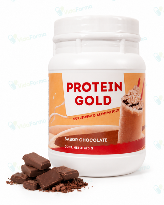 PROTEIN GOLD Chocolate | Proteína en polvo sabor Chocolate | Tarro con polvo con 425g