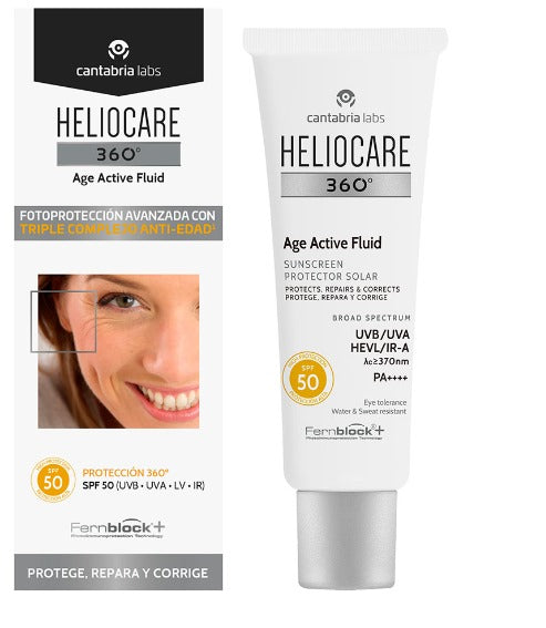 cantabria labs® . HELIOCARE 360° Age Active Fluid . 1 Caja de 1Frasco con 50ml