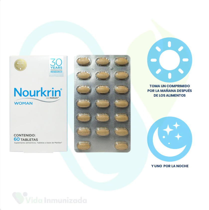 UP PHARMA | Nourkrin® WOMAN x6 Pack | Suplemento Para Evitar Caída De Cabello | 6 cajas de 60 tabletas cada caja