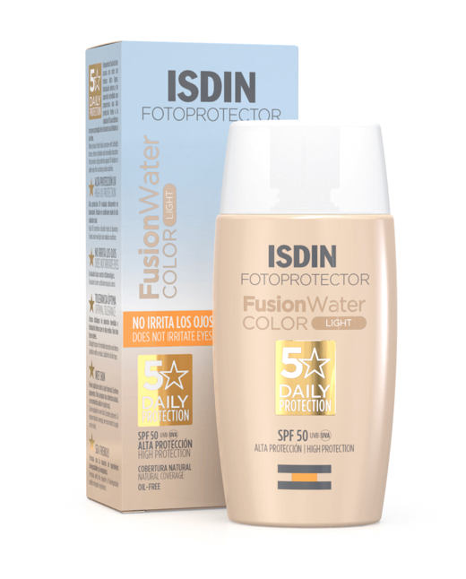 ISDIN® FOTOPROTECTOR . Fusion Water COLOR . FPS 50+ .1 Caja de 1Frasco con 50ml