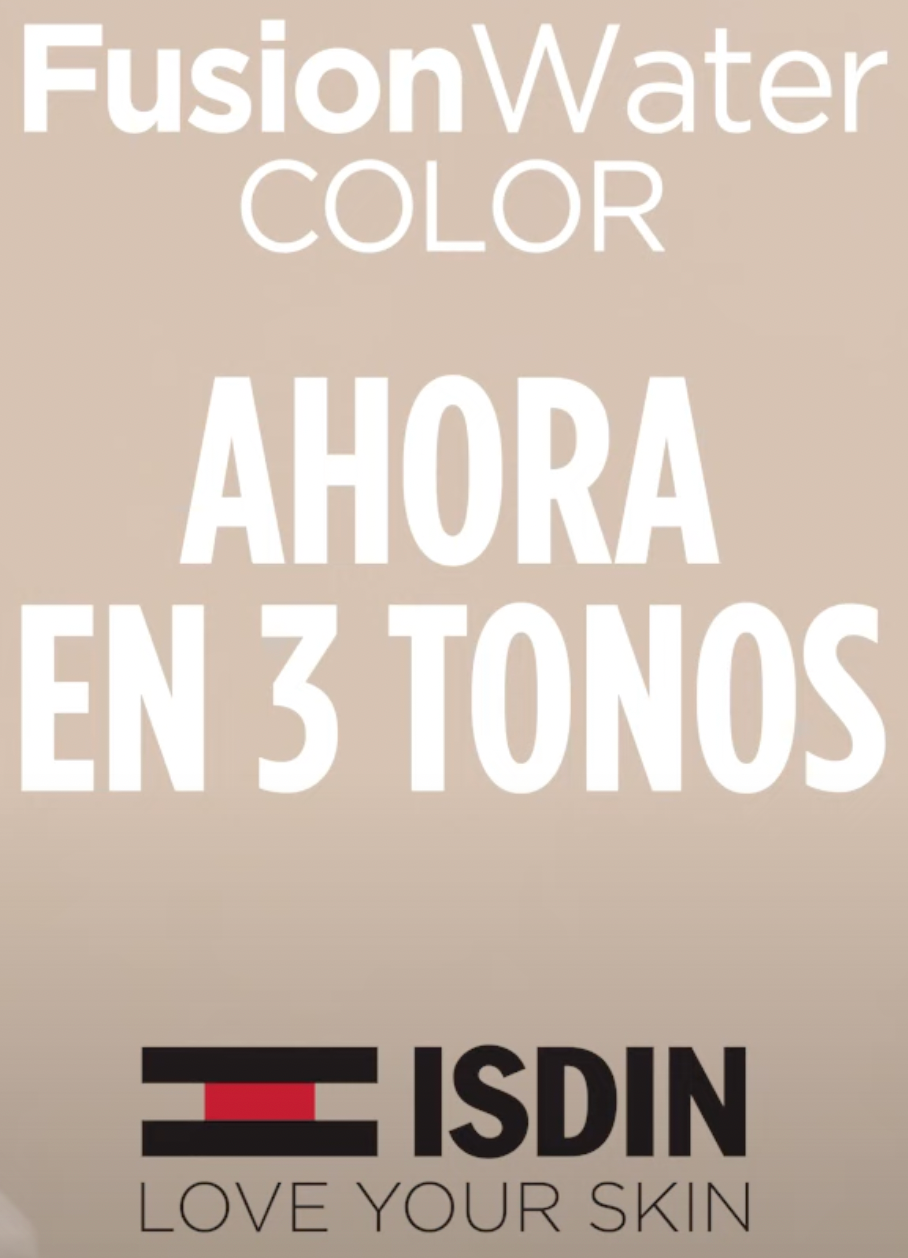 ISDIN® FOTOPROTECTOR . Fusion Water COLOR . FPS 50+ .1 Caja de 1Frasco con 50ml