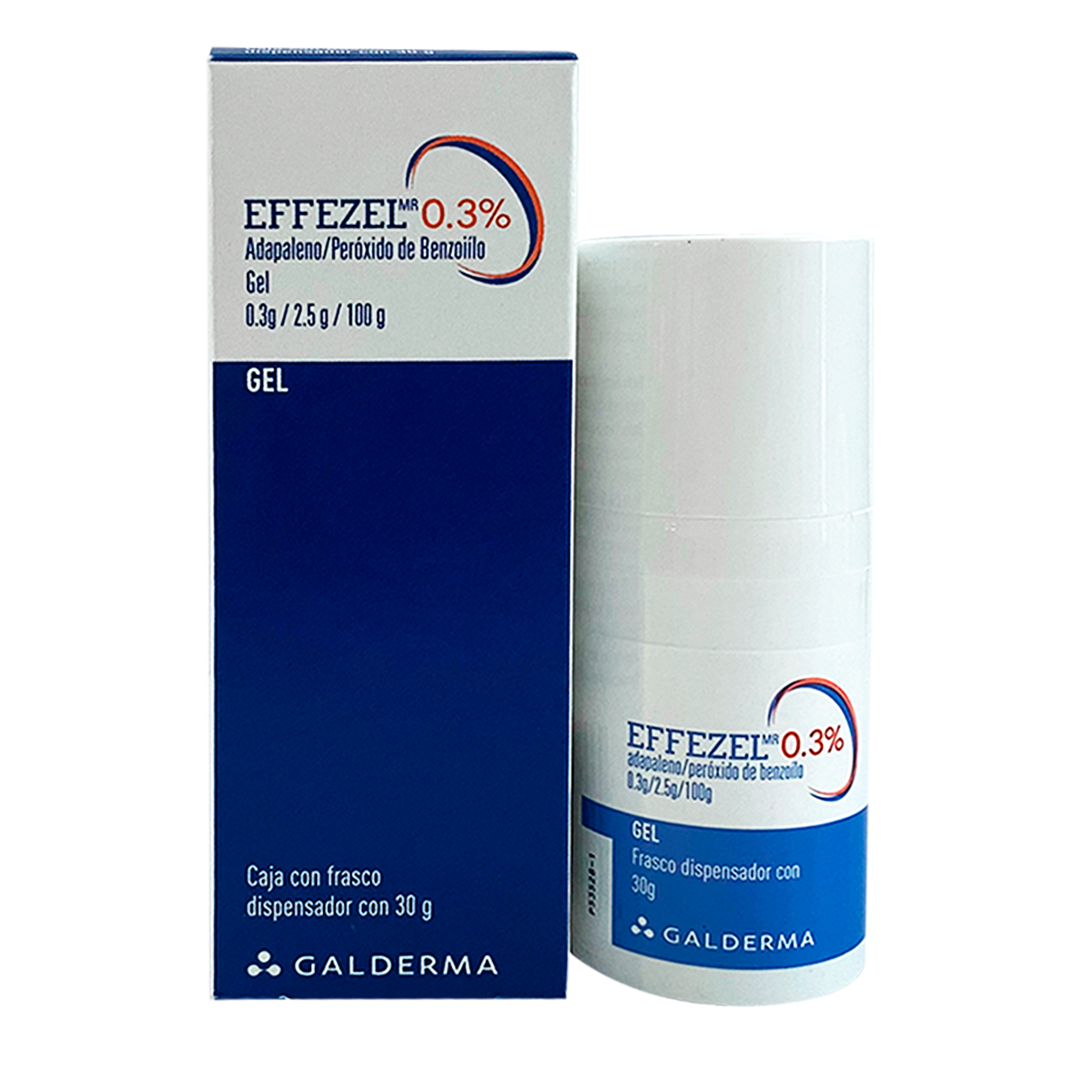 GALDERMA | EFFEZEL Gel ® 0.3% | Frasco dispensador de Gel | Frasco con 30gr