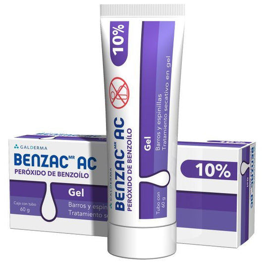 GALDERMA® . BENZAC AC GEL .1 Caja de 1 Tubo con 60g